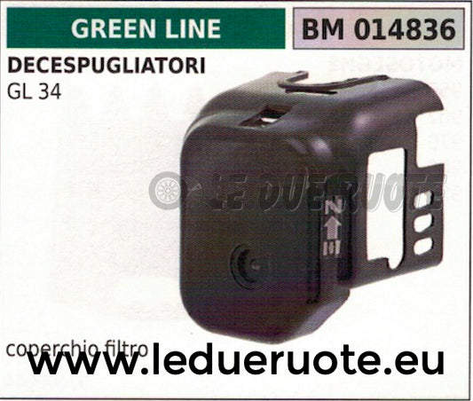 COPERCHIO SCATOLA FILTRO ARIA DECESPUGLIATORE GREENLINE GREENCUT GL 34
