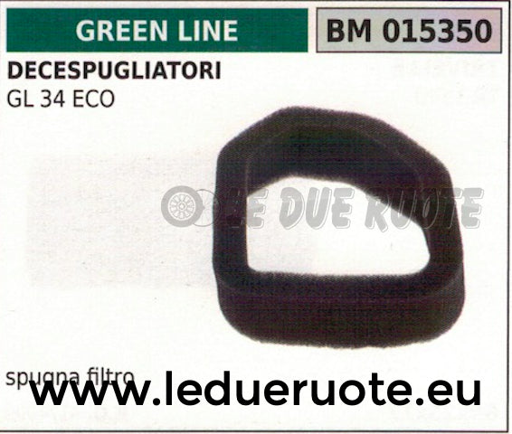 SPUGNA FILTRO ARIA DECESPUGLIATORE GREENLINE GREENCUT GL 34 ECO