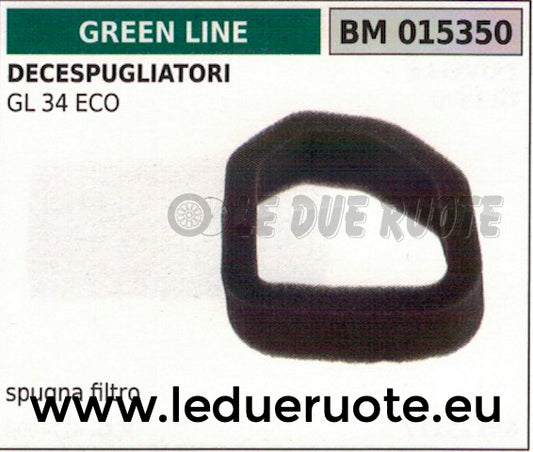 SPUGNA FILTRO ARIA DECESPUGLIATORE GREENLINE GREENCUT GL 34 ECO