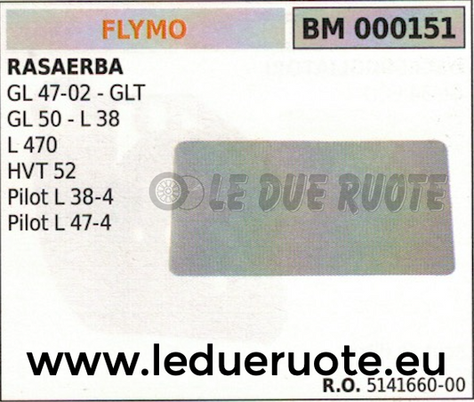 51416600 FILTRO ARIA RASAERBA TOSAERBA FLYMO GL 47 02 50 L38 HTV52 PILOT 38 47