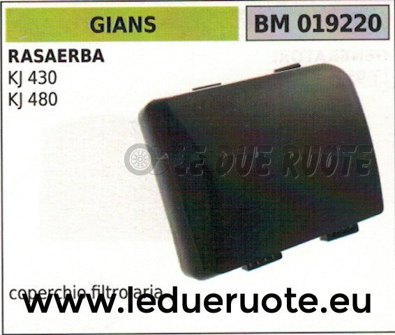 COPERCHIO FILTRO ARIA RASAERBA TOSAERBA TAGLIAERBA GIANS KJ 430 480