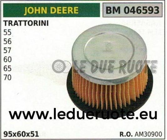 AM30900 FILTRO ARIA TRATTORINO RASAERBA JOHN DEERE 55 56 57 60 65 70 96x60x51