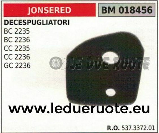 537337201 SPUGNA FILTRO ARIA DECESPUGLIATORE JONSERED BC CC 2235 2236 GC2236