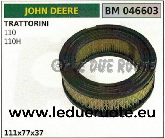FILTRO ARIA TRATTORINO RASAERBA JOHN DEERE 110 110H 111x77x37