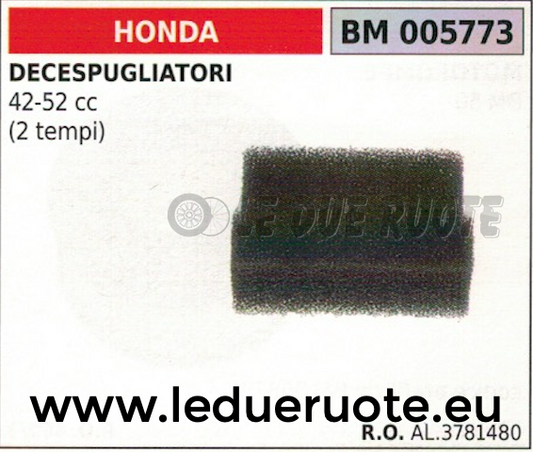 AL3781480 FILTRO ARIA DECESPUGLIATORE TAGLIAERBA HONDA 42CC 52CC 2 TEMPI