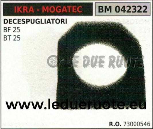 73000546 SPUGNA FILTRO ARIA DECESPUGLIATORE IKRA MOGATEC BF BT 25