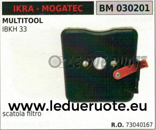 73040167 SCATOLA CASSA FILTRO ARIA MULTITOOL 4IN1 IKRA MOGATEC IBKH 33