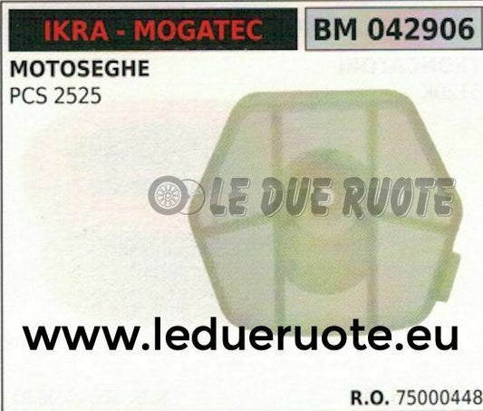 73000448 FILTRO ARIA COMPLETO MOTOSEGA IKRA MOGATEC PCS 2525