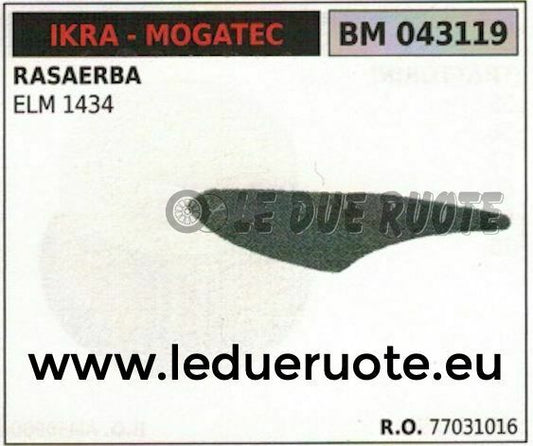 77031016 FILTRO ARIA ELEMENTO FILTRANTE RASAERBA TOSAERBA IKRA MOGATEC ELM 1434
