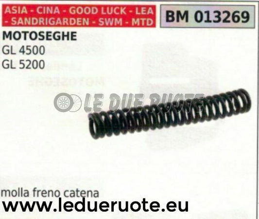 MOLLA FRENO CATENA MOTOSEGA CINESE IMPORTAZIONE SANDRIGARDEN GL 4500 5200