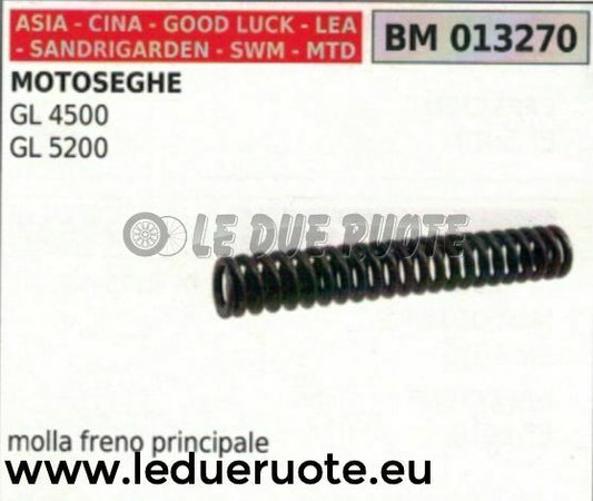 MOLLA FRENO I CATENA MOTOSEGA CINESE IMPORTAZIONE SANDRIGARDEN GL 4500 5200