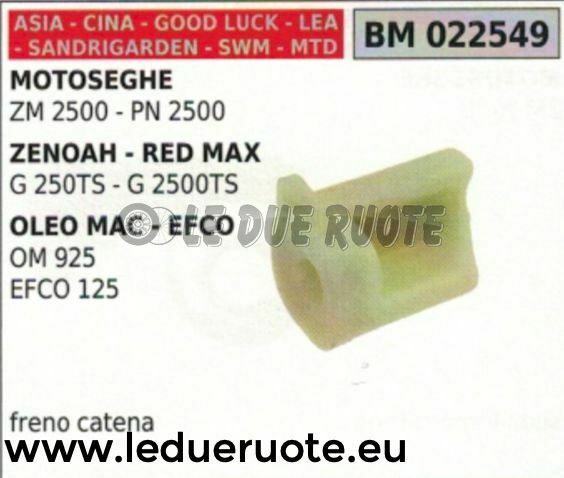 FRENO MOTOSEGA CINESE ASIA MTD IMPORTAZIONE SANDRIGARDEN ZM PN 2500 DA POTA