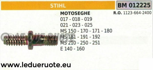 11236642400 PRIGIONIERO BULLONE BARRA MOTOSEGA STIHL 017 018 018 021 023 025