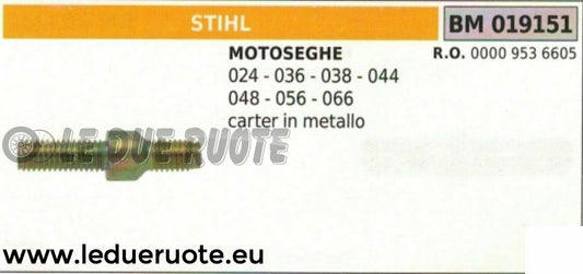 0009536605 PRIGIONIERO BULLONE BARRA MOTOSEGA STIHL 024 036 038 044 048 056 066