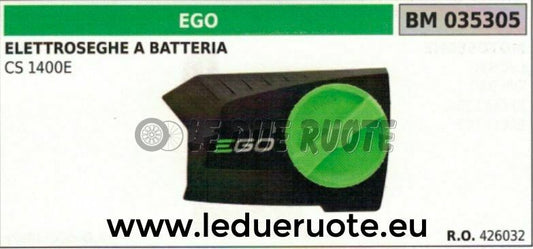 CARTER CATENA COPRICATENA COMPLETO PARAMANO MOTOSEGA BATTERIA EGO CS 1400E