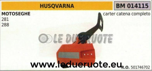 501746702 CARTER CATENA COPRICATENA COMPLETO PARAMANO MOTOSEGA HUSQVARNA 281 288