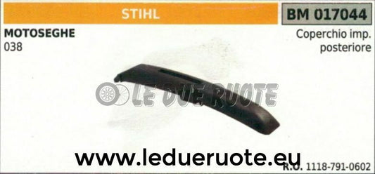 11187910602 COPERCHIO IMPUGNATURA manico tubolare manubrio MOTOSEGA STIHL 038