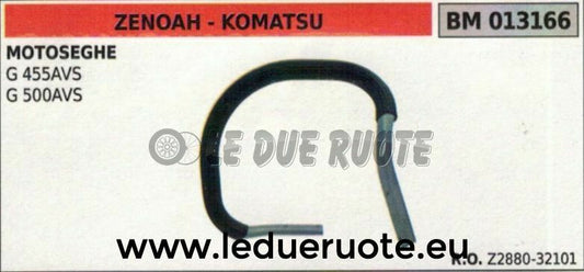 Z288032101 IMPUGNATURA manico tubolare MOTOSEGA ZENOAH KOMATSU G 455AVS 500AVS