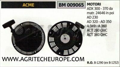 1252 AVVIAMENTO COMPLETO autoavvolgente MOTORE ACME ACT 280 340 OHC