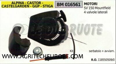 118550509 CARTER AVVIAMENTO COMPLETO + SERBATOIO MOTORE CASTOR SV 150 MOUNTFIELD