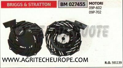 591139 CARTER AVVIAMENTO COMPLETO puleggia MOTORE BRIGGS & STRATTON 09P 602 702