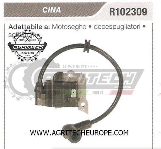 R102309  BOBINA  ELETTRONICA  CENTRALINA  MOTOSEGA  CINESE