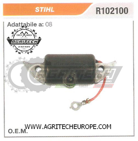 R102100  BOBINA  ELETTRONICA CENTRALINA MOTOSEGA  STIHL 08