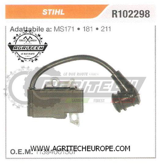 11394001307  BOBINA  ELETTRONICA CENTRALINA MOTOSEGA  STIHL MS171 181 211