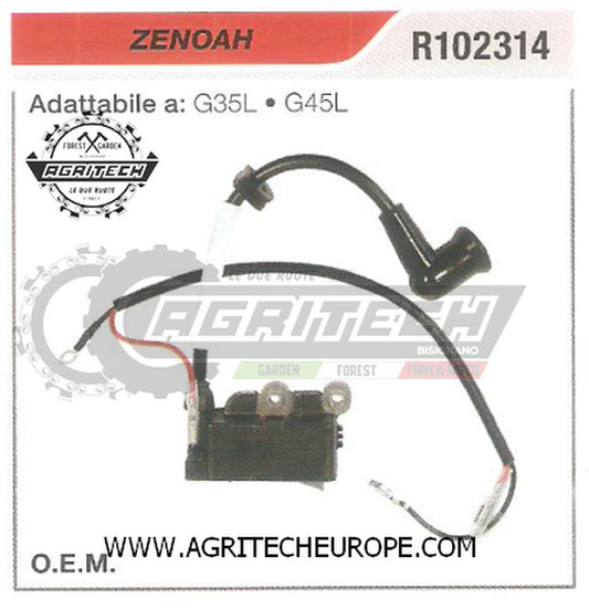 R102314 BOBINA ELETTRONICA CENTRALINA DECESPUGLIATORE ZENOAH G35L G45L ORIGINALE