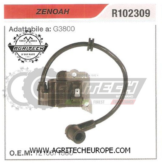 T210071300 BOBINA ELETTRONICA CENTRALINA MOTOSEGA ZENOAH G3800