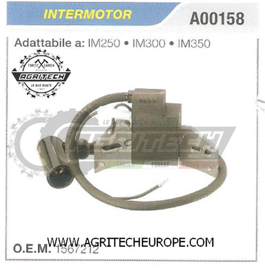 1567212 BOBINA ELETTRONICA CENTRALINA  INTERMOTOR MOTORI   IM250 IM300 IM350