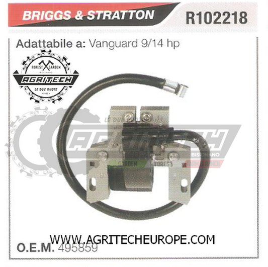 495859  BOBINA ELETTRONICA CENTRALINA BRIGGS & STRATTON  MOTORE VANGUARD 9/14 HP