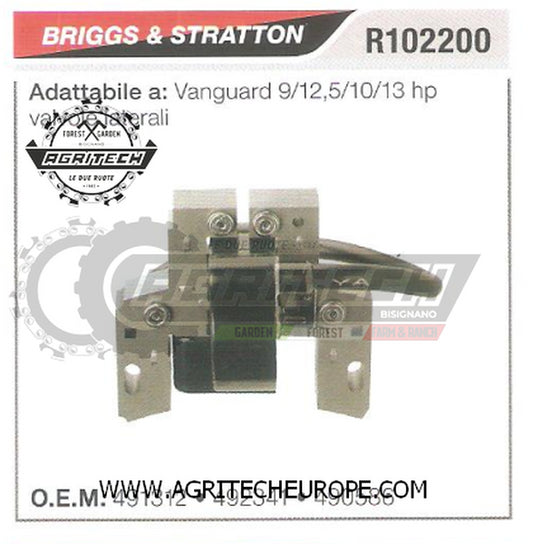 490586 BOBINA ELETTRONICA CENTRALINA BRIGGS & STRATTON  VANGUARD 9/12,5/10/13 HP