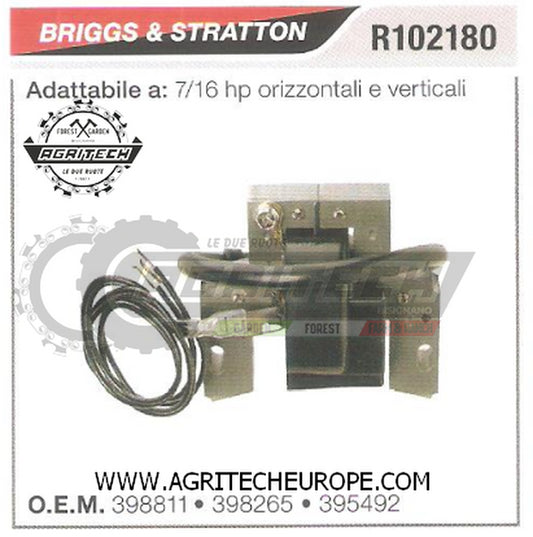 398265 BOBINA ELETTRONICA CENTRALINA BRIGGS & STRATTON  7/16 HP