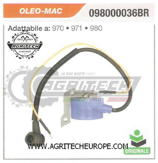 098000036BR BOBINA ELETTRONICA CENTRALINA DECESPUGLIATORE OLEO-MAC 971 ORIGINALE