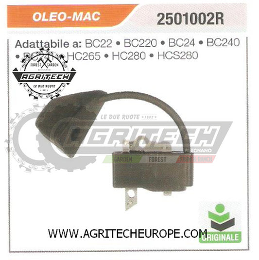 2501002R BOBINA ELETTRONICA CENTRALINA DECESPUGLIATORE OLEO-MAC BC240 ORIGINALE