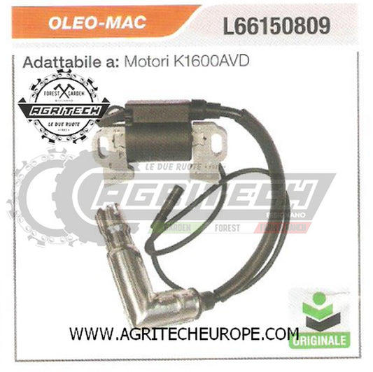 L66150809 BOBINA ELETTRONICA CENTRALINA  OLEO-MAC MOTORI K1600AVD ORIGINALE