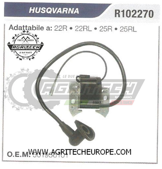 501950101 BOBINA ELETTRONICA   DECESPUGLIATORE HUSQVARNA 25R 25RL 22R 22RL 22 25