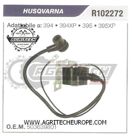 503639801  BOBINA ELETTRONICA CENTRALINA MOTOSEGA HUSQVARNA 395 395XP