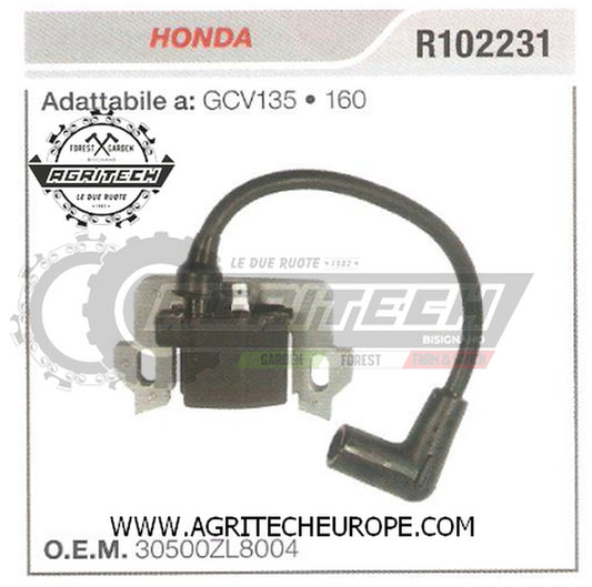 30500ZL8004 BOBINA ELETTRONICA HONDA MOTOZAPPA GCV135 160