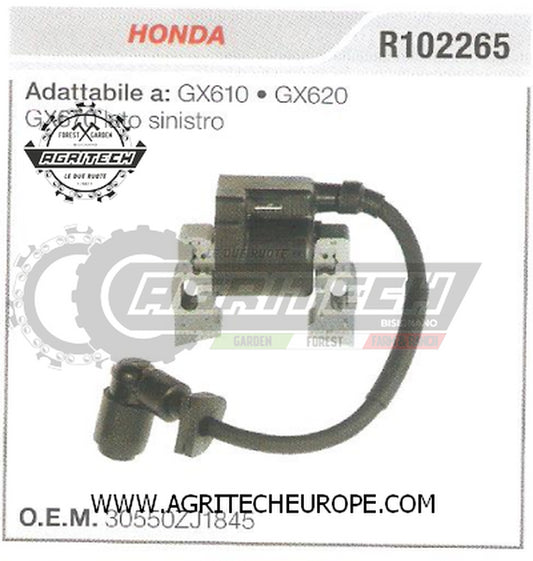 30550ZJ1845 BOBINA ELETTRONICA  HONDA MOTORE  GX670(LATO SINISTRO) GX610 GX620