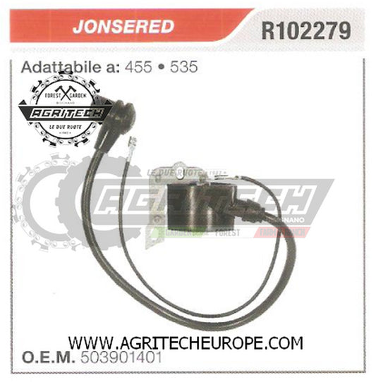 503901401  BOBINA ELETTRONICA CENTRALINA MOTOSEGA JONSERED 455 535