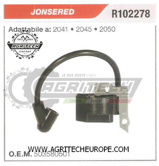 503580501  BOBINA ELETTRONICA CENTRALINA MOTOSEGA JONSERED 2050