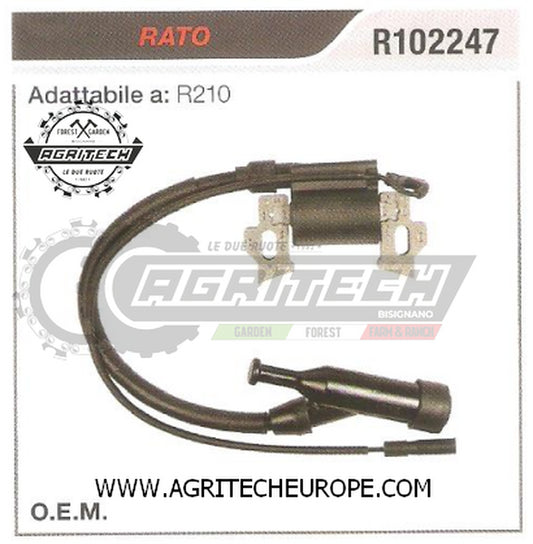 R102247 BOBINA ELETTRONICA CENTRALINA MOTOZAPPA RATO R210