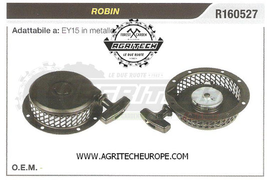 R160527 CARTER AVVIAMENTO COMPLETI  ROBIN MOTORE ECY15 IN METALLO  AVVIATORE