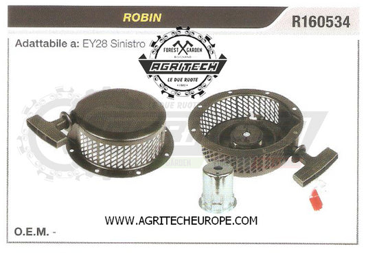 R160534 CARTER AVVIAMENTO COMPLETI  ROBIN MOTORE EY28 SINISTRO  AVVIATORE