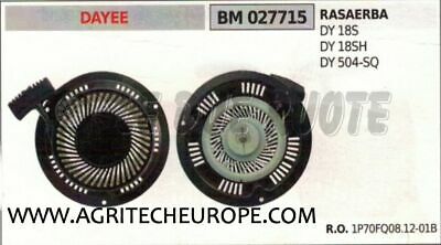 CARTER AVVIAMENTO AVVIATORE RASAERBA TOSAERBA MOTORE DAYE DY 18S 18SH 504-SQ