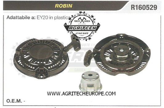 R160529 CARTER AVVIAMENTO COMPLETI  ROBIN MOTORE EY20 IN PLASTICA AVVIATORE