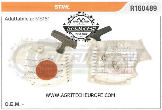 R160489 CARTER AVVIAMENTO COMPLETI MOTOSEGA STIHL  MS181 AVVIATORE