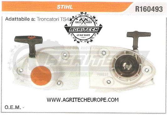 R160493 CARTER AVVIAMENTO COMPLETI TRONCATORI STIHL TS410 TS420 AVVIATORE